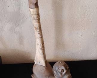 African Tribal Carved Wood Figure
