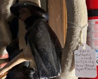 Bethany Lowe Witching Hour Paper Mache Moon fourth image