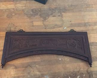 Antique Chinese Carved Wood Panel