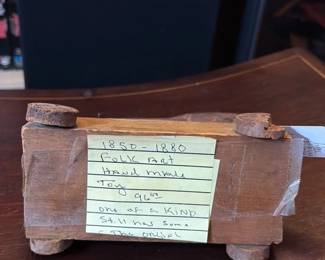 Antique Folk Art HandCarved Wooden Toy third image