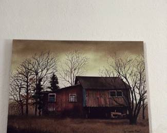 The Tractor Barn Billy Jacobs Painting