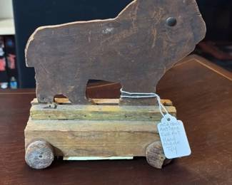 Antique Folk Art HandCarved Wooden Toy