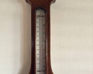 Antique Barometer and Thermometer fourth image
