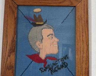 Needlepoint Framed Portrait