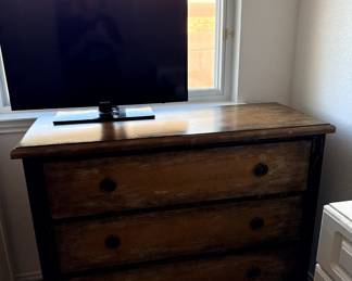 Antique furniture and TV