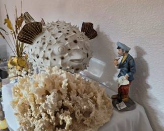 Lots of high quality coral, seashells, natural crystal and all things nautical 