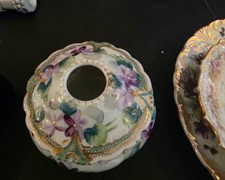 Victorian porcelain toiletries including extravagant shaving mugs