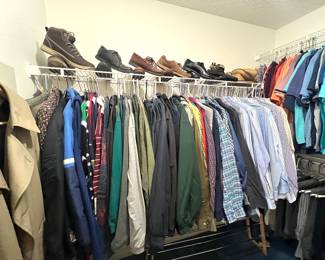 Shirts & Jackets mostly Size L & XL - Shoes 10.5 - 11