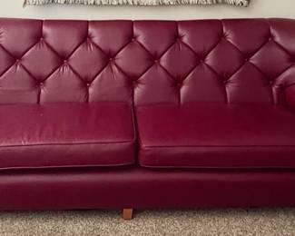 8 ft Chesterfield Leather Couch