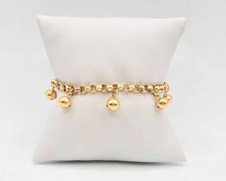 620  18k Gold Bracelet, 8.8g 