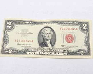 1500  1963 Red Seal $2 Bill 