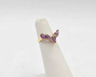 719 14k Gold Semi Precious Stone Ring, 1.5g
