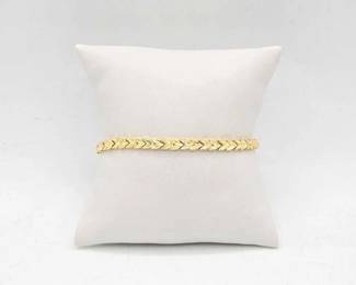 724 14k Gold Bracelet, 6.3g