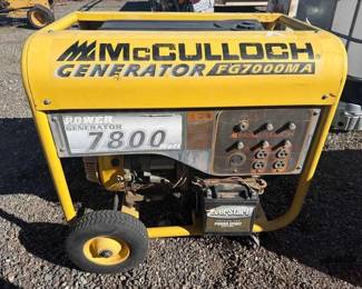 79 McCulloch 7800 Watt Generator