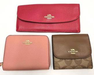 1822  3 Coach Wallets 
