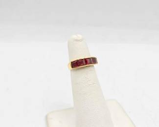 777 14k Gold Ring with SemiPrecious Stone, 2.2g
