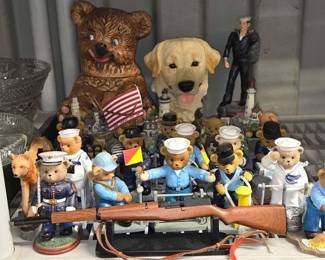 7586 Teddy Cookie Jar, Labrador Bust More