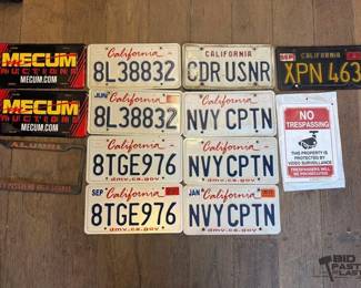 7640 License Plate Collection