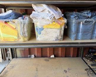 6010 3 Containers of TowelsShop Rags