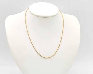 736 14k Gold Chain Necklace, 2.3g