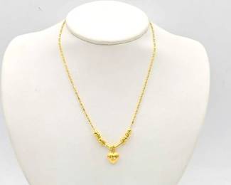 626 18k Gold Necklace, 6.5g