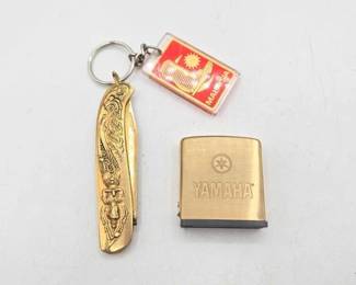1900  Yamaha Zippo Tape Measure  Pocket Knife 