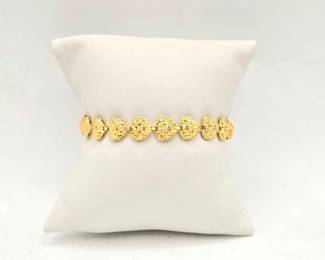 638  18k Gold Bracelet, 9.9g 