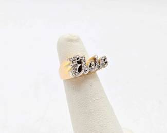 728 14k Gold Diamond Ring, 5.6g