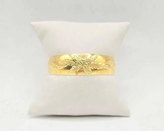 710 14k Gold Bangle Bracelet, 12.3g