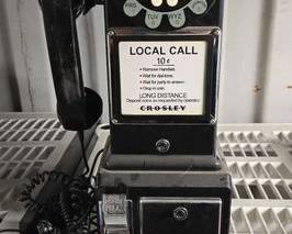 7580 Crosley 1950s Replica Pay Phone