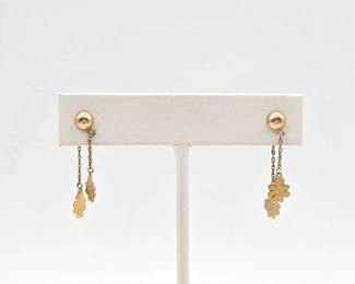824 10k Gold Earrings, 1.5g
