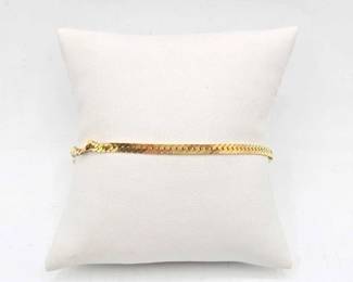 630 18k Gold Bracelet, 5.3g