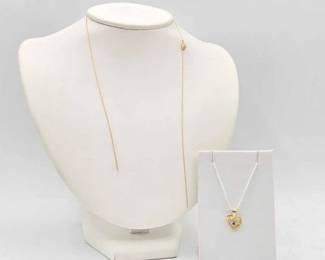 796  14k Gold Chain  Pendant, 1.7g 