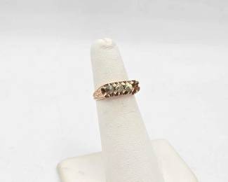 830 10k Gold Ring with Moissanite, 3.3g