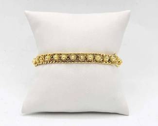 610 18k Gold Bracelet, 13.4g