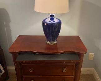 Pair of Night Stands, w/Pullout. Pair of aBlue
