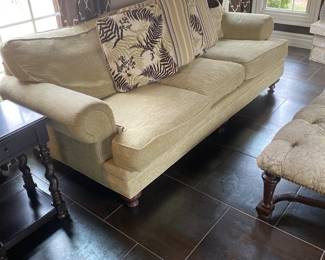 Pair of Ivory Woven Sofas