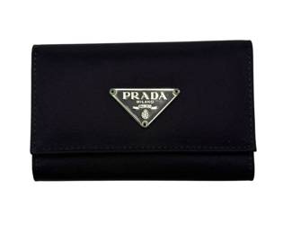 Prada Saffiano Leather Key Holder