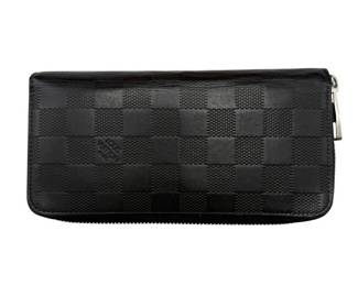 Louis Vuitton Damier Graphite Zippy Wallet with Silver-Tone Hardware