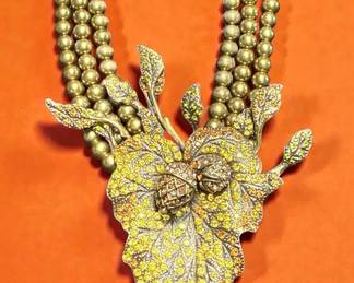 Heidi Daus Leaf Necklace