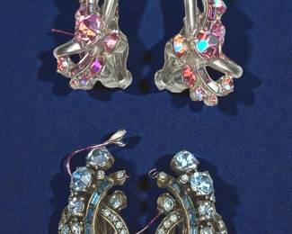 Hollycraft 1955 1957 Clip Earrings