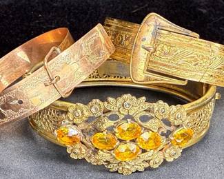 Bracelets Belt Style and Victorian Hinged