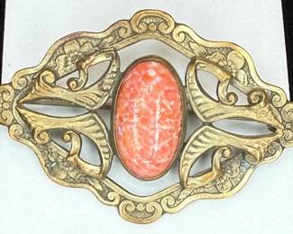 Victorian Peking Glass Brooch