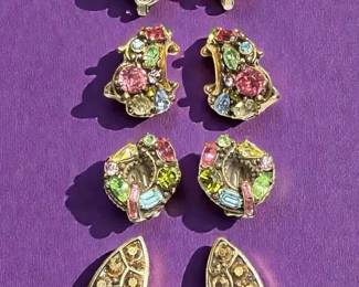 Hollycraft Earrings 1950s Later
