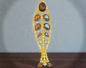 Long Dangle Brooch or Pendant