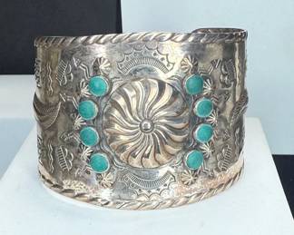 Bell Trading Post Sterling Navajo Cuff Bracelet