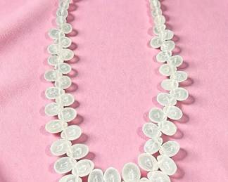 Quartz Bib Style Necklace