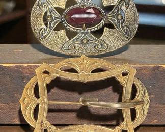 Victorian Art Nouveau Sash Pins