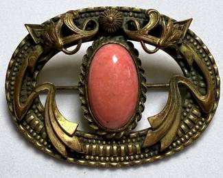 Art Nouveau Sash Pin