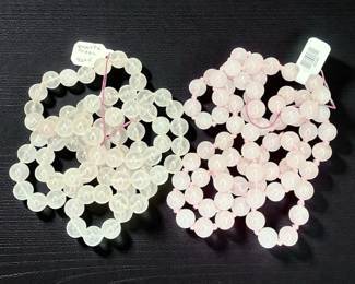 Pink Quartz Bead Strands